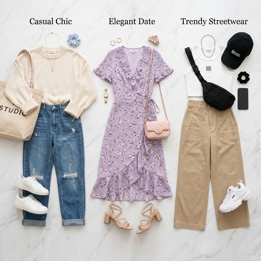 カジュアルシックコーディネート